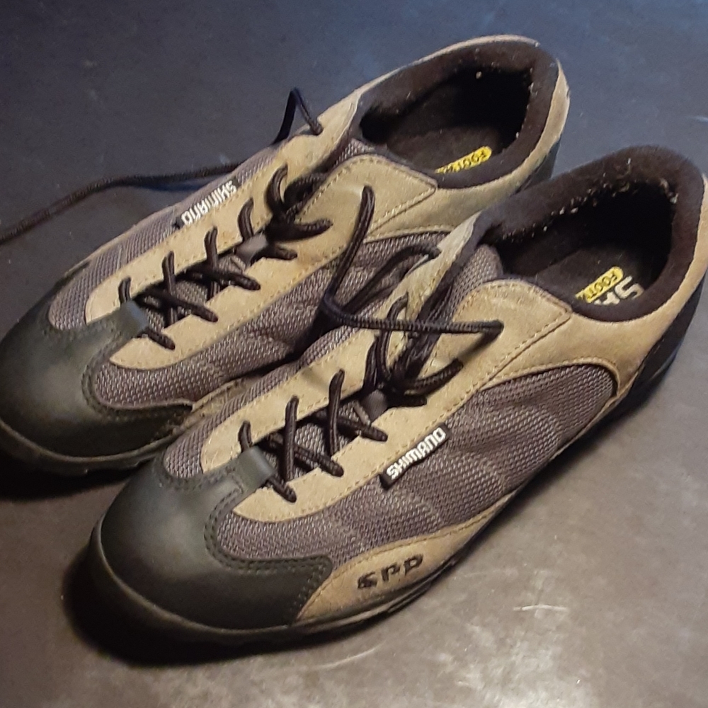 Shimano SPD bike shoes.